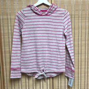 NWT Girls gray and pink hoodie